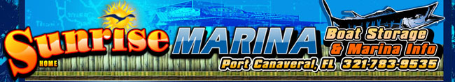 Welcome to Sunrise marina at Port Canaveral
